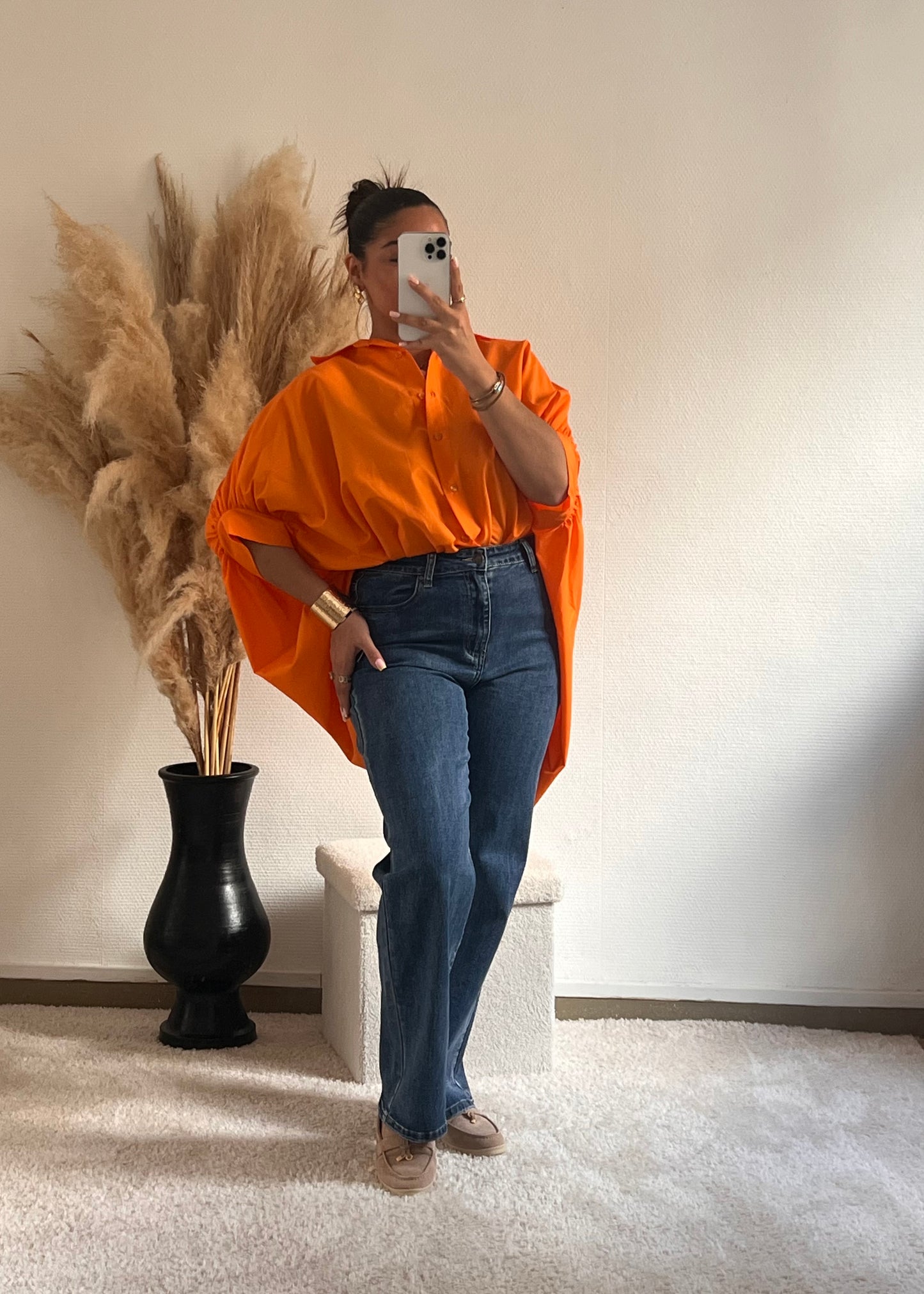 Anna orange - Chemise