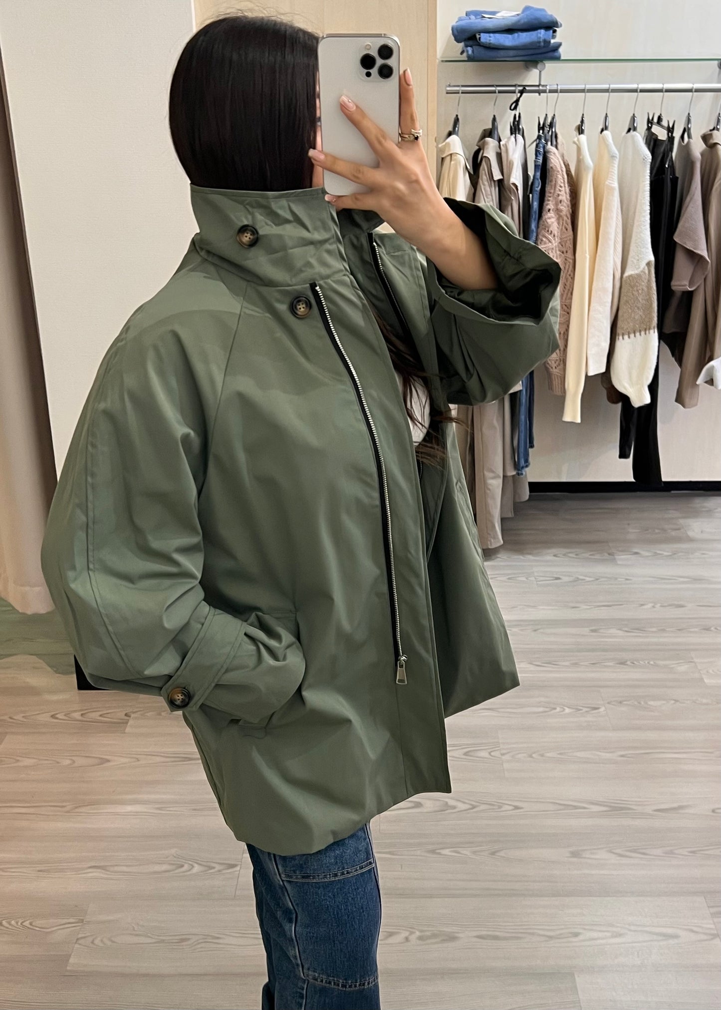 Léo kaki - Trench court