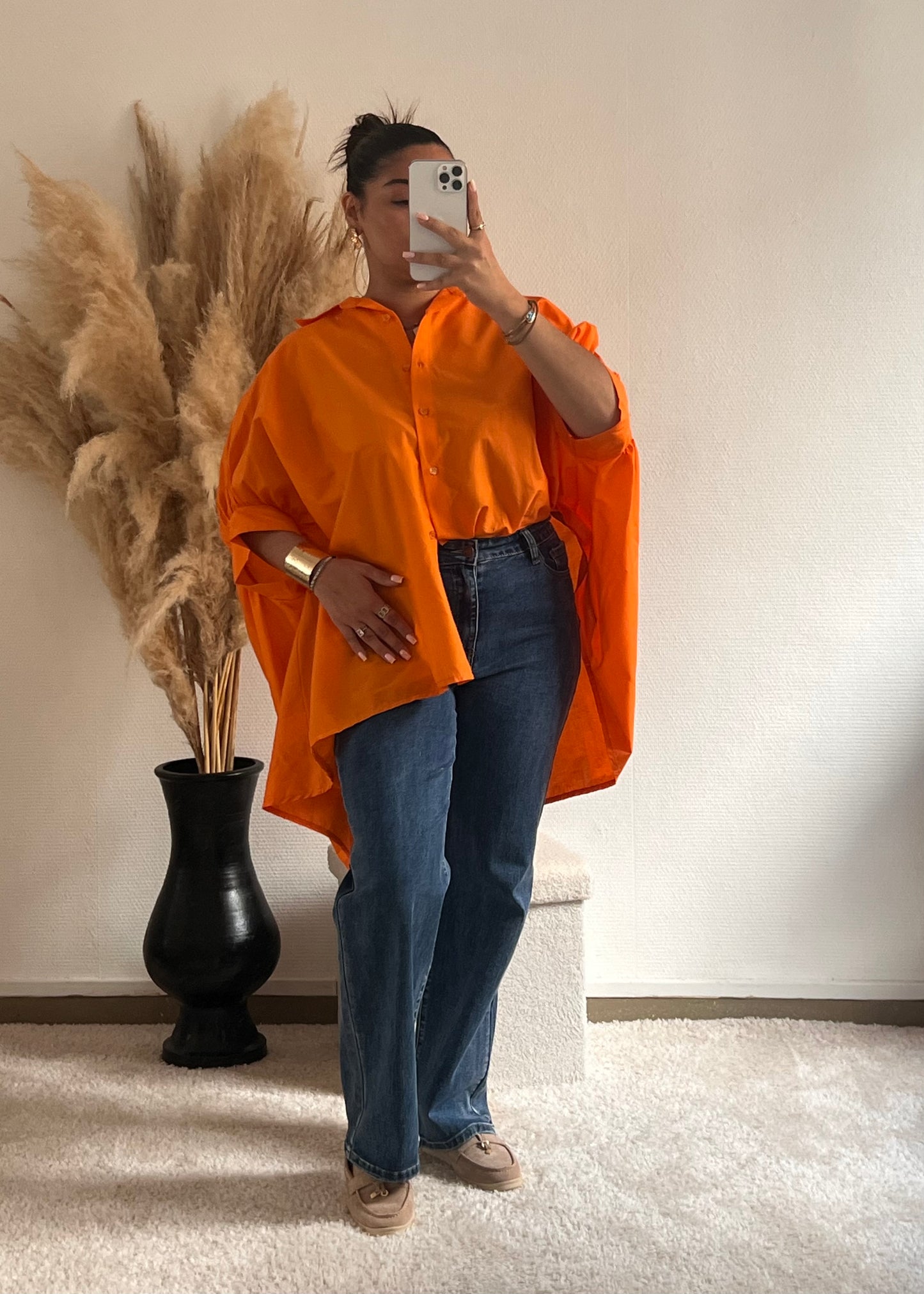 Anna orange - Chemise