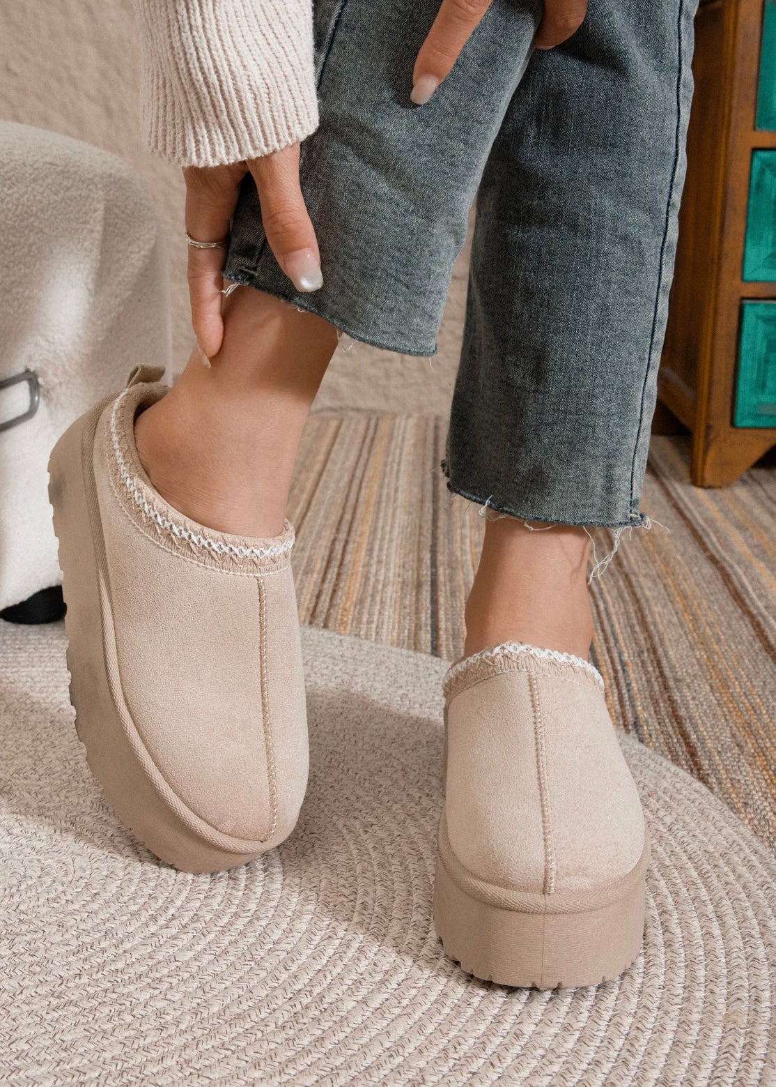 Béryl beige - Compensées Fourrées