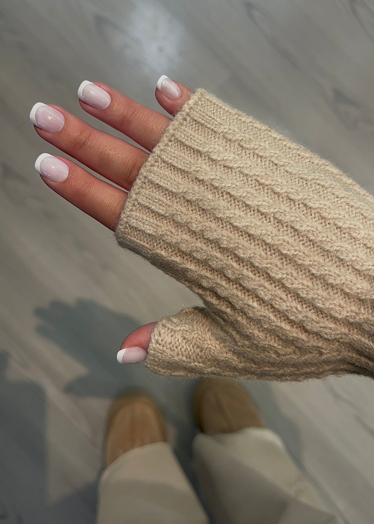 Comfy Grège - Mitaines