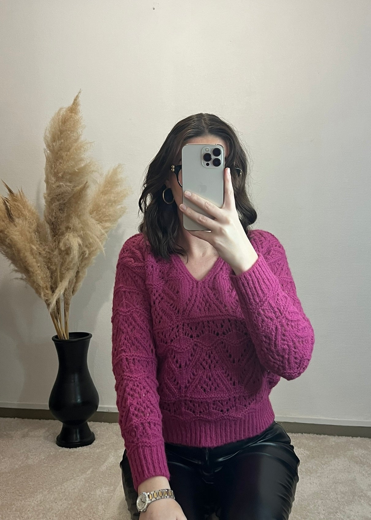 Laura Rose - Pull Maille Ajourée