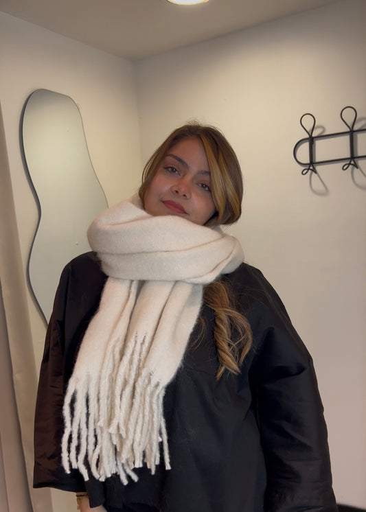Écharpe beige