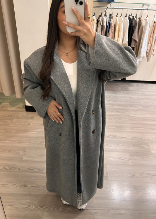 Camille gris - Manteau long