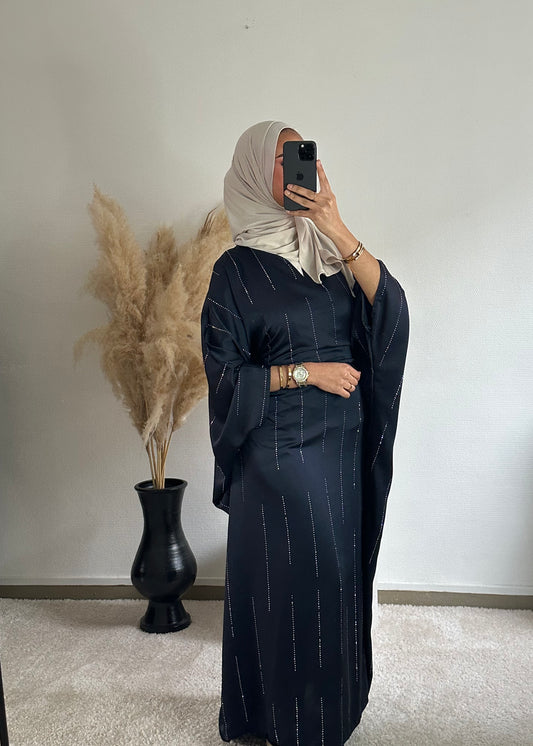 Maysa Bleu - Abaya strass