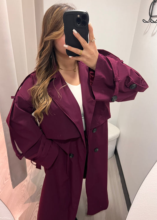 Trench Bordeaux