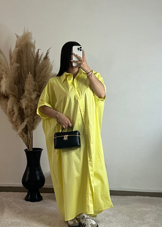 Amélia jaune - Robe chemise
