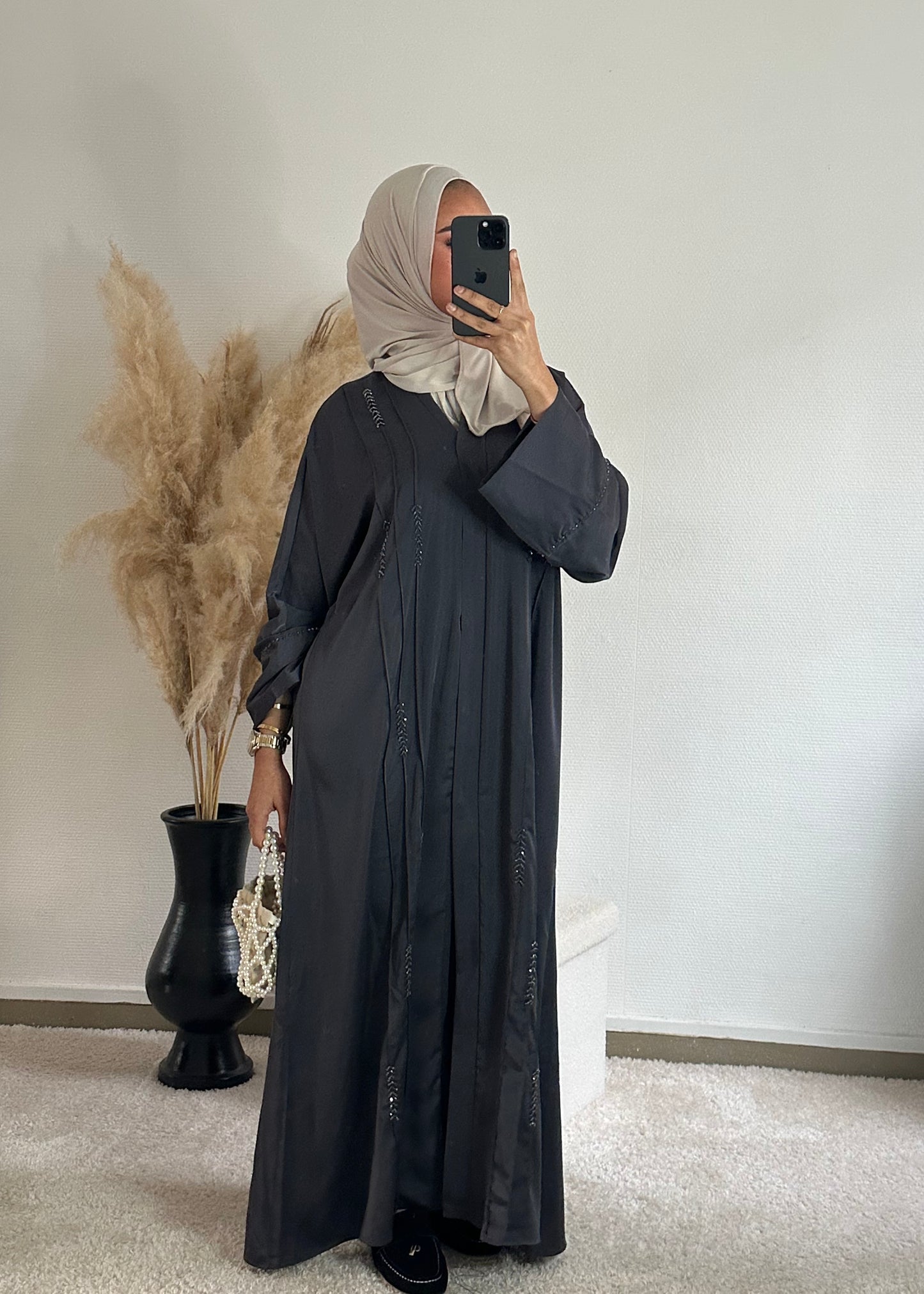 Jenna Gris foncé  - Abaya