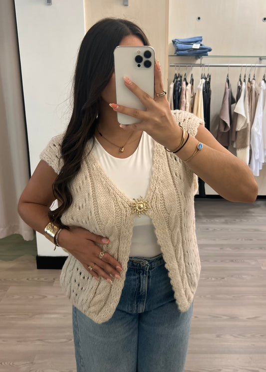 Clara Beige - Gilet