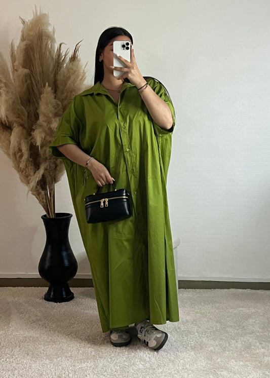 Amélia vert - Robe chemise